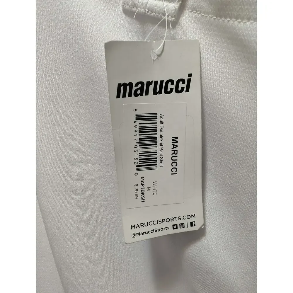 NEW! Marucci White Elite Tapered Short Baseball Pants Men's Size M